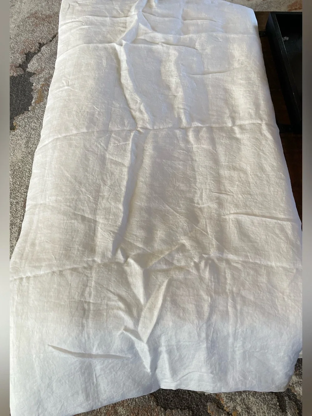 NWOT Quince European Linen 1 Pc Duvet Cover, Full/Queen (White)